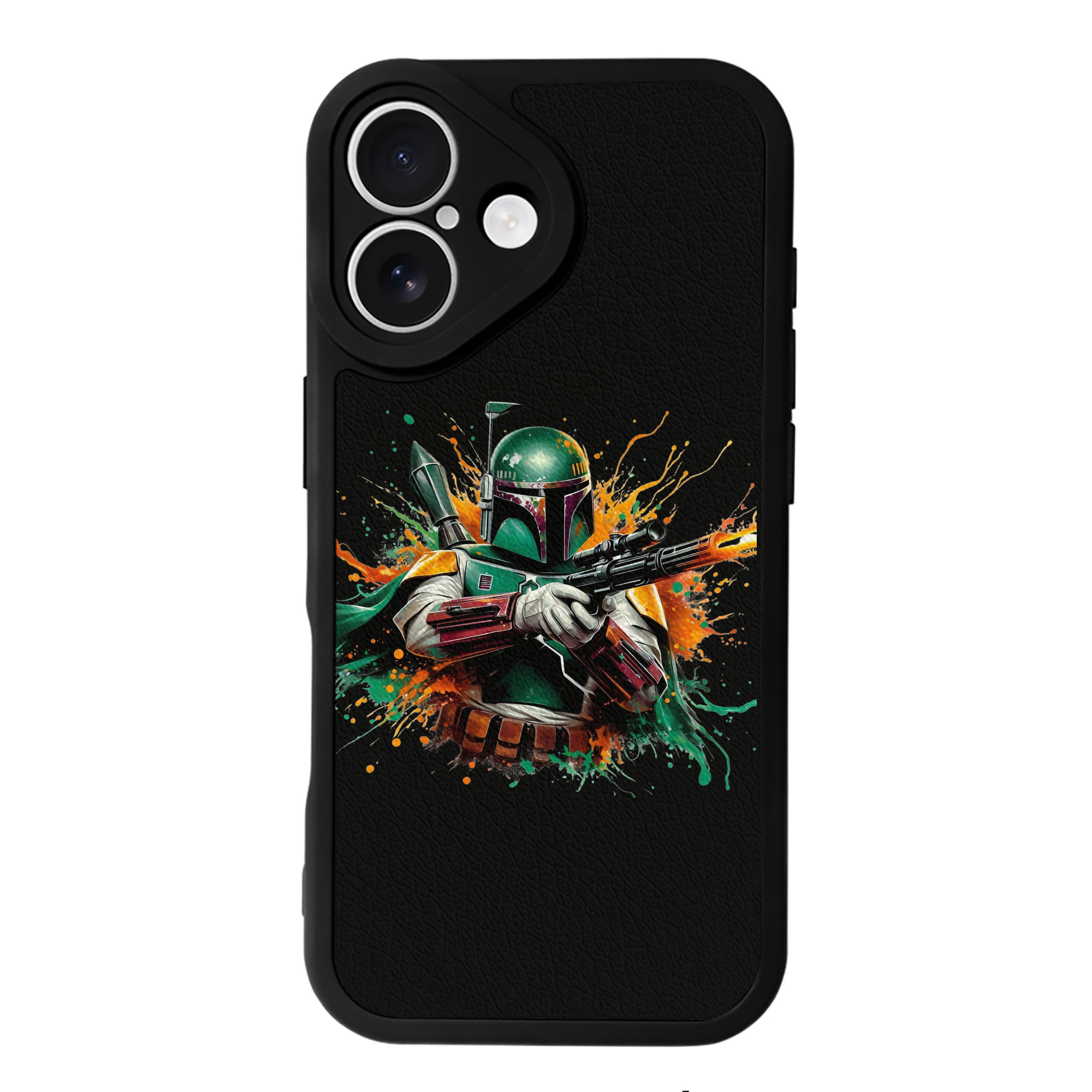 （画像用） スター・ウォーズ Star Wars 【iPhone 16シリーズ対応】シリコンスマホケース（レザー調） 材質：シリコン